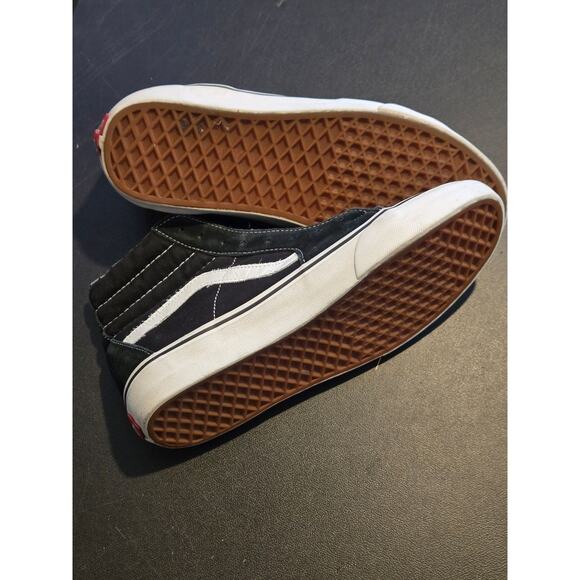 Vans Sk8-Hi Shoes Unisex different Sizes 8 & 9 Black White High Top no laces - Picture 3 of 5